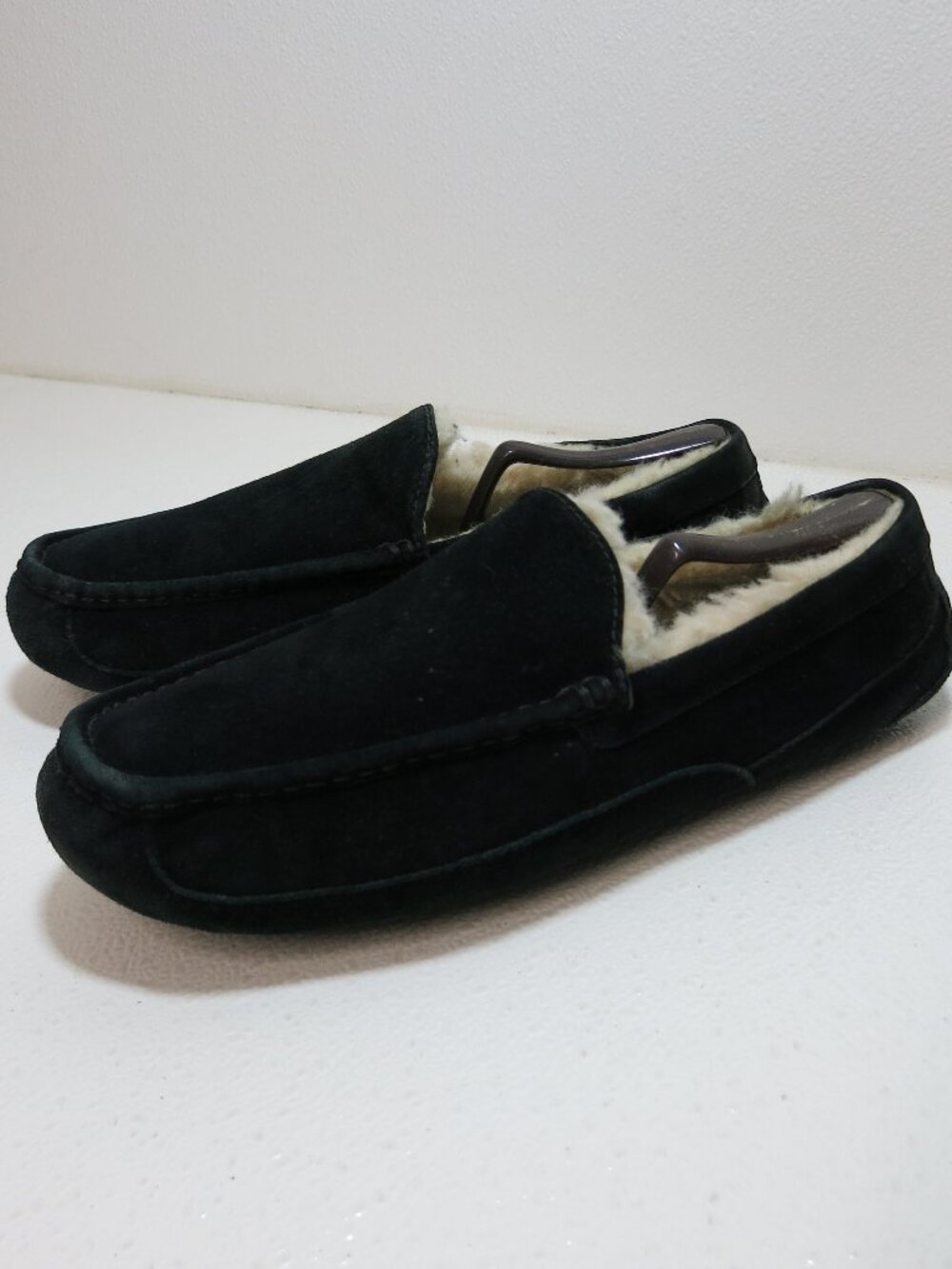UGG Ascot Comfort Suede Wool Lined Slippers Men's House Shoes Footwear Sz 10